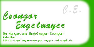 csongor engelmayer business card